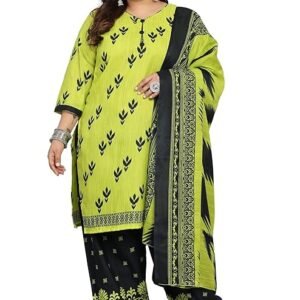 Rajnandini Women's Cotton Blend Printed Ready to Wear Patiala Salwar Suit